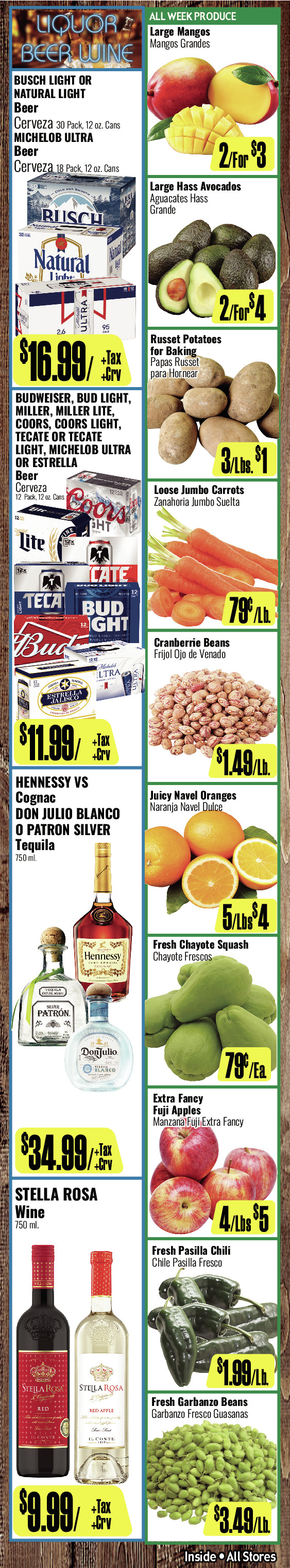 Bodega R Ranch Market Weekly AD 3 Page. valid thruogh 03/25/2026 - 04/07/2026