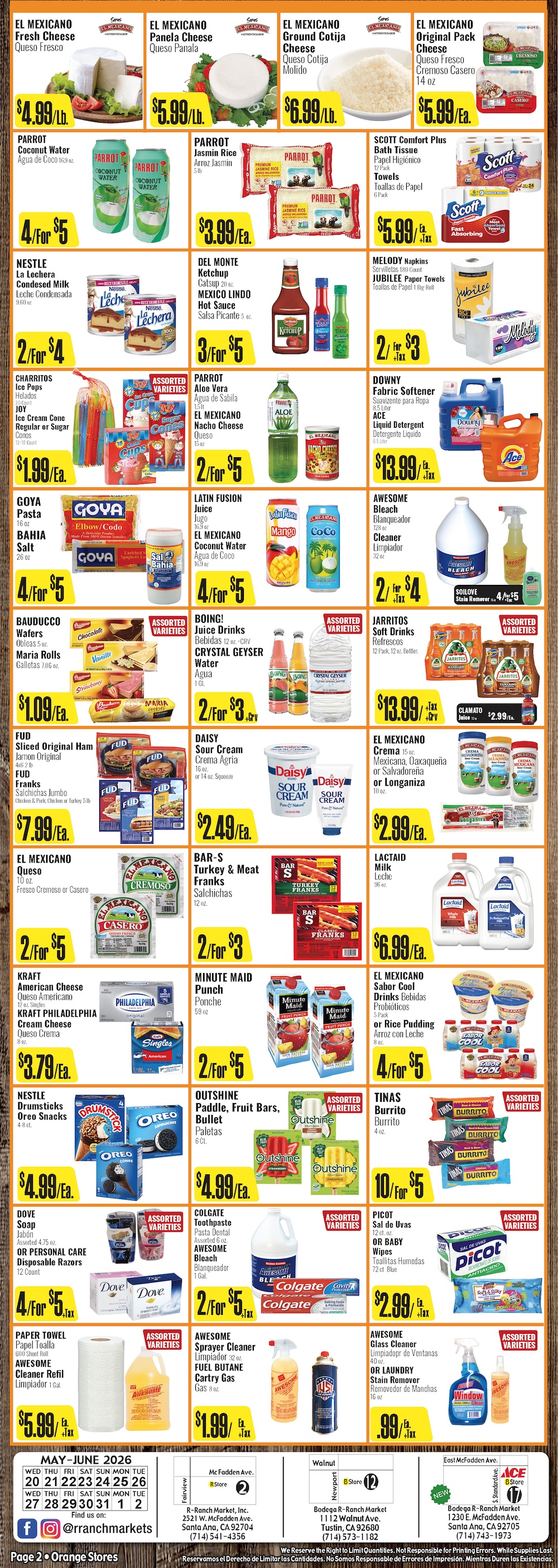 Bodega R Ranch Market Weekly AD 2 Page.